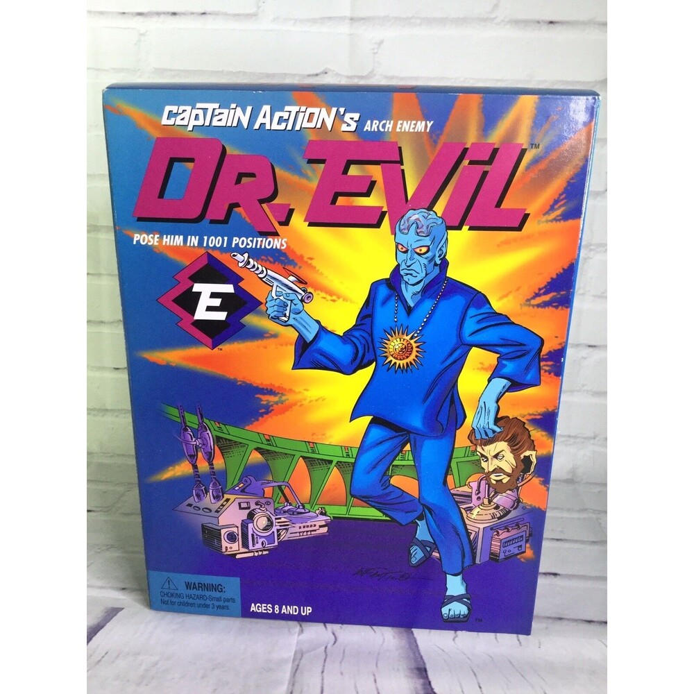 Captain Actions Arch Enemy Dr Evil Action Figure Villain Playing Mantis SEALED